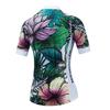Cycling Jersey Women Bicycle Top Pockets Bike MTB Shirt Mountain Road Clothing Summer Cycle Clothes Outfits Team Outdoor Sports Racing Blouse Female Lady Biker Green L view 2