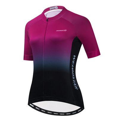 Cycling Jersey Women Bicycle Top Pockets Bike MTB Shirt Mountain Road Clothing Summer Cycle Clothes Outfits Team Outdoor Sports Racing Blouse Female Lady Biking Red XXL
