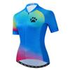 Cycling Jersey Women Bicycle Top Bike MTB Shirt PocketsTeam Mountain Road Clothing Summer Racing Riding Top Blue L view 1