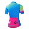 Cycling Jersey Women Bicycle Top Bike MTB Shirt PocketsTeam Mountain Road Clothing Summer Racing Riding Top Blue L view 2