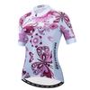 Cycling Jersey Women Bicycle Top Pockets Bike MTB Shirt Mountain Road Clothing Summer Cycle Clothes Outfits Team Outdoor Sports Racing Blouse Female Lady Biker Pink S view 1