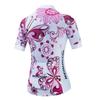 Cycling Jersey Women Bicycle Top Pockets Bike MTB Shirt Mountain Road Clothing Summer Cycle Clothes Outfits Team Outdoor Sports Racing Blouse Female Lady Biker Pink S view 2