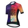 Cycling Jersey Women Bicycle Top Pockets Bike MTB Shirt Mountain Road Clothing Summer Cycle Clothes Outfits Team Outdoor Sports Racing Blouse Female Lady Short Sleeve Orange S view 1