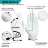 FINGER TEN Golf Gloves Men Left Right Hand Handed Golfer Value Pack (6 Pack, X-Large, Left) view 3