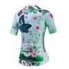 Cycling Jersey Women Bicycle Top Pockets Bike MTB Shirt Mountain Road Clothing Summer Cycle Clothes Outfits Team Outdoor Sports Racing Blouse Female Lady Biker Flower XL view 2
