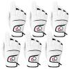 FINGER TEN Golf Gloves Men Left Right Hand Handed Golfer Value Pack (6 Pack, Medium, Right) view 1