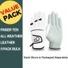 FINGER TEN Golf Gloves Men Left Right Hand Handed Golfer Value Pack (6 Pack, Small, Left) view 2