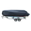 14FT 210D Heavy Duty Trailerable Jon Boat Cover Replacement for Jon Boats Beam Width up to 70in view 1