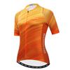 Cycling Jersey Women Bicycle Top Pockets Bike MTB Shirt Short Sleeve Female Mountain Road Clothing Summer Cycle Clothes Uniform Biking Blouse Orange M view 1