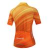 Cycling Jersey Women Bicycle Top Pockets Bike MTB Shirt Short Sleeve Female Mountain Road Clothing Summer Cycle Clothes Uniform Biking Blouse Orange M view 2