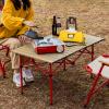 Folding Camping Table with Chairs - Backpacking Table & Camp Table - Folding Beach Table - Tent Table in A Bag or Side Table - Portable Camping Table - Collapsible Table,S view 2