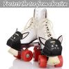 Zhanmai 2 Pieces Toe Cap Guards Protectors with Ears Artificial Leather Roller Skate Protectors for Quad Roller Skate(Cat) view 3
