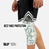 SLEEFS Money Benjamins Knee Pad - Compression Sleeve - Protection for Running, Volleyball, Basketball, All Sports - UPF 50+ view 2