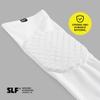 SLEEFS Basic White Knee Pad - Compression Sleeve - Protection for Running, Volleyball, Basketball, All Sports - UPF 50+ view 3