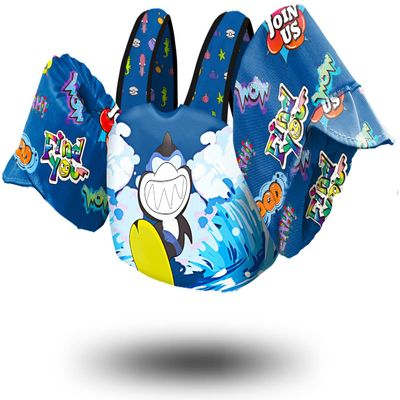 Chriffer Kids Swim Vest Life Jacket for 30-55 Pounds Boys and Girls, Toddler Floaties with Shoulder Harness Arm Wings for 2,3,4,5,6,7 Years Old Baby