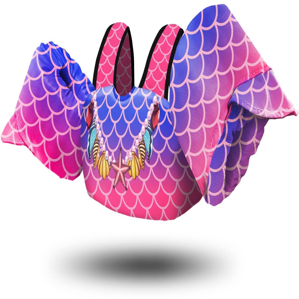 Chriffer Kids Swim Vest Life Jacket for 30-55 Pounds Boys and Girls, Toddler Floaties with Shoulder Harness Arm Wings for 2,3,4,5,6,7 Years Old Baby