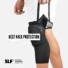 SLEEFS Basic Black Knee Pad - Compression Sleeve - Protection for Running, Volleyball, Basketball, All Sports - UPF 50+ view 2