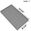 NicePackaging  8 Section Black Leatherette Sorting Tray with Free-standing Black Plastic Display Tray  For Sales/Showcase/Home/Store Use - 14.75" x 8.25" x 1" view 2