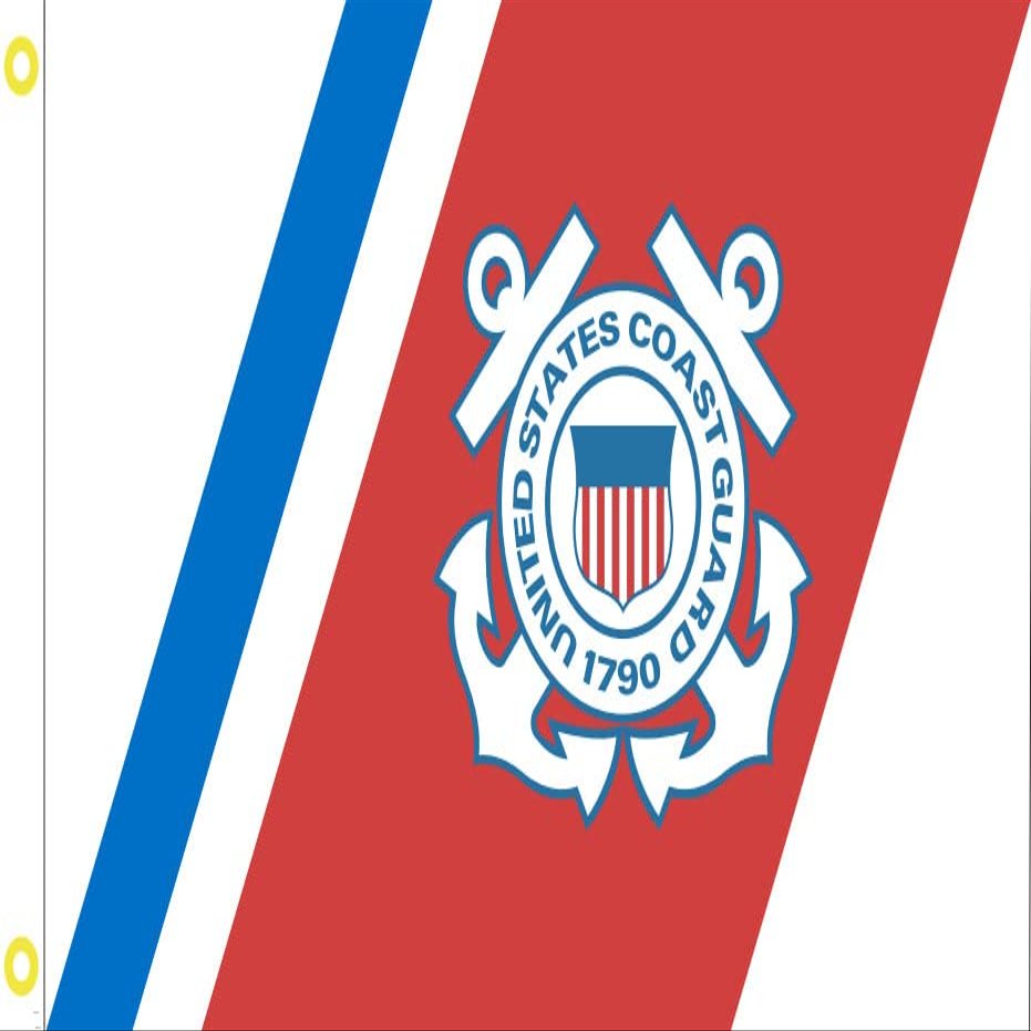 12x18 U.S. Coast Guard Maritime Ensign Boat Flag Banner Grommets UV Protected