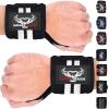 BEAST RAGE Wrist Wraps for Weightlifting Adjustable Lifting Straps & Wrist Straps with Thumb Loop for Enhanced Gym Support, Wrist Support for Powerlifting, Bodybuilding and Gym Workout (White) view 1