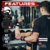 BEAST RAGE Wrist Wraps for Weightlifting Adjustable Lifting Straps & Wrist Straps with Thumb Loop for Enhanced Gym Support, Wrist Support for Powerlifting, Bodybuilding and Gym Workout (White) view 3