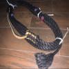 EPT Bull Rope Black Poly Jr Pro 9x7 Right Hand13/16 x 7/8" Soft - Bull Riding Rope 14' view 1