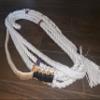 EPT Bull Rope White Poly Jr Pro 9x7 Right Hand 13/16" x 7/8" Soft - Bull Riding Rope 14' view 2
