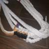 EPT Bull Rope White Poly Jr Pro 9x7 Right Hand 13/16" x 7/8" Soft - Bull Riding Rope 14' view 3