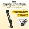 GORIX Bike Bottle Cage Adjustment Adapter Adjust The Position of The Bottle Cage (GX-Bridge) view 2