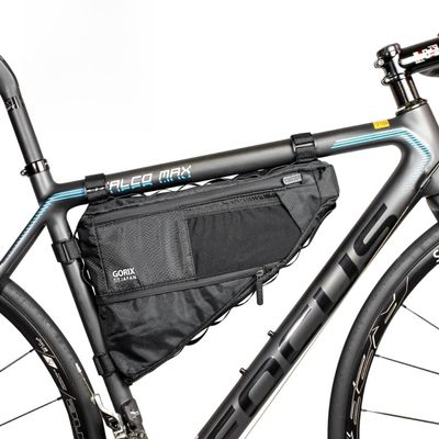 GORIX Bike Triangle Bag Frame Bag Top Tube Bag Expandable 3.5L Waterproof Cycling Road Mountain Bicycle (GX-FB PELICAN)