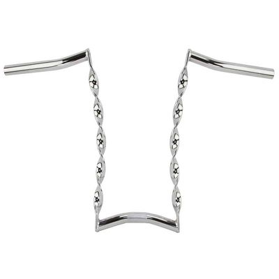Bike Vintage Lowrider Curved Flat Twisted Handlebar 15 25.4mm C