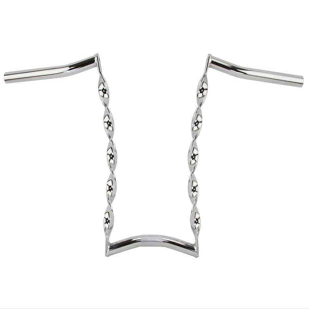 Bike Vintage Lowrider Curved Flat Twisted Handlebar 15 25.4mm C