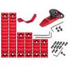 Gotical Combo of 2 Items which Includes 5 Slots 2 Pieces and 7 Slot 2 Pieces Key mod Lightweight Aluminum Red Color (5,7,13 Slots | Trigger & Attachment) view 1
