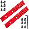 Gotical Combo of 2 Items which Includes 5 Slots 2 Pieces and 7 Slot 2 Pieces Key mod Lightweight Aluminum Red Color (5,7,13 Slots | Trigger & Attachment) view 4