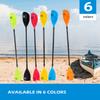 OCEANBROAD Adjustable Kayak Paddle 86in/220cm to 94in/240cm Kayaking Boating Canoeing Oar with Paddle Leash 1 Paddle view 4