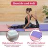 Folding Gymnastics Mat 6'X4'X2" Thick Tumbling Mats for Home Gym, Non-Slip Portable Panel Exercise Mats with Carrying Handles for Kids Adults Mixed Color view 3