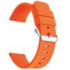 SBR-Trade Silicone Watch Bands  Quick Release Premium Soft Rubber Replacement Straps for Men and Women (22mm, Orange) view 1
