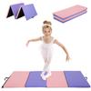 BLKMTY Gymnastics Mats, 4'x6'x2'' Folding Exercise Mat Gym Yoga Aerobics Fitness Mats Kids' Gymnastics Tumbling Mat with Carrying Handles for Home Gym Exercise&Play Gym, CM view 1