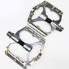 Titanium Shaft Three Peilin Pedal Carbon Fiber Anti-Skid Bearing Pedal Aluminum Alloy Titanium Shaft 3 Bearing Bicycle Pedal for Mountain Bike,Road Bike (Sliver) view 1