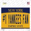 #1 Yankees Fan Bumper Sticker & Key Chain Combination Bundle view 2