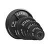 Steel Olympic Plates 175LB Set - 2 inch Olympic Hammertone Coated 2x 2.5lb, 5lb, 10lb, 25lb, & 45lb for Weight Lifting Training view 1