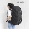 Eysee Backpack Canvas Camping Hiking Backpack Trekking Backpack Water Resistant Rucksack for Men Women, Black, 70L view 2