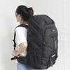 Eysee Backpack Canvas Camping Hiking Backpack Trekking Backpack Water Resistant Rucksack for Men Women, Black, 70L view 3