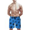 BAIKUTOUAN Middle Finger Fashion Men's Beach Shorts Swim Trunks Quick Dry Pants with Mesh Lining and Pockets M view 2