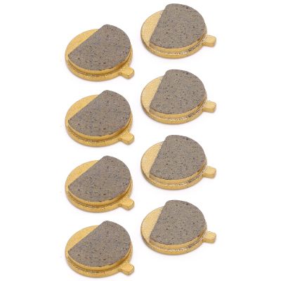 4 Pair Scooter Brake Pad Electric, CopperBased Low Noise Bike Brake Pads Brake Disc Pad Scooter Disc Brake Pad for Mountain Bike Bicycle