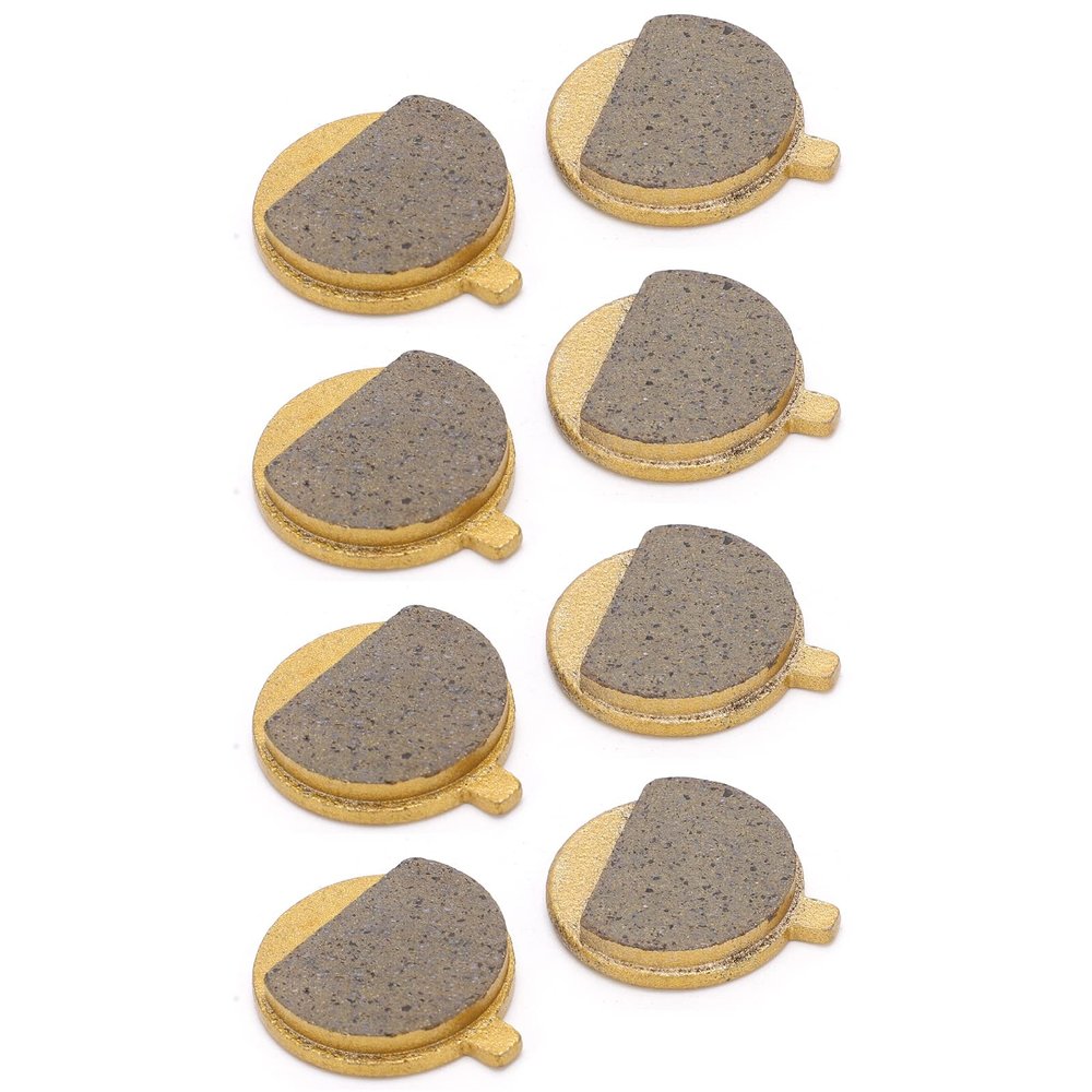 4 Pair Scooter Brake Pad Electric, CopperBased Low Noise Bike Brake Pads Brake Disc Pad Scooter Disc Brake Pad for Mountain Bike Bicycle