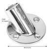 01 02 015 45 Degree Tube Base, 45 Degree Mirror Polished Surface Hand Rail Round Stanchion 316 Stainless Steel for Marine for Boat(25mm) view 3