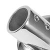 01 02 015 45 Degree Tube Base, 45 Degree Mirror Polished Surface Hand Rail Round Stanchion 316 Stainless Steel for Marine for Boat(25mm) view 4