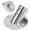 01 02 015 45 Degree Tube Base, 45 Degree Mirror Polished Surface Hand Rail Round Stanchion 316 Stainless Steel for Marine for Boat(22mm) view 3
