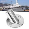 01 02 015 45 Degree Tube Base, 45 Degree Mirror Polished Surface Hand Rail Round Stanchion 316 Stainless Steel for Marine for Boat(22mm) view 4